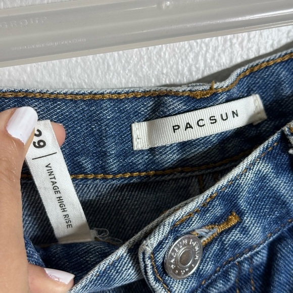 Pacsun Women Denim Ripped Vintage High Rise Shorts size 29. - Picture 5 of 9